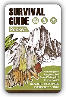 Tiny Pocket Survival Guide EDC Survival Kits Military Grade for Field Emergency, First Aid, Disaster, and Rural Urban Preparedness product image