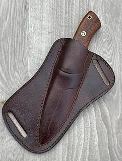 Custom Handmade Fixed Blade Hunting Knife - 9 Inch hand Forged Full Tang Knives For Hunting, Outdoor Camping, Hiking, Fishing, Bushcraft Knives With Leather Sheath. (Damascus-2) product image