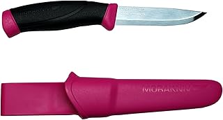 Morakniv Companion Fixed Blade Outdoor Knife with Stainless Steel Blade, 4.1-Inch, Magenta product image