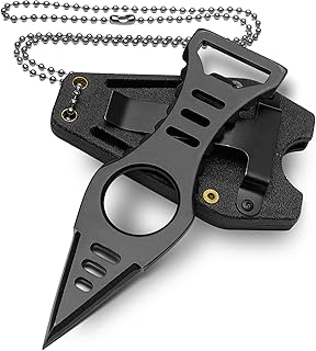 Neck Knife with Sheath and Necklace, 4.4'' Small EDC Fixed Blade Knives for Men, Outdoor, Survival, Camping Gear product image