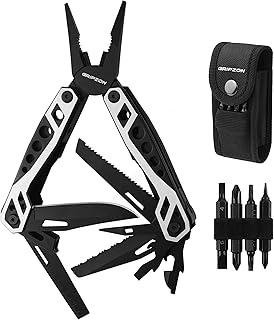 Multitool Pliers, 21-in-1 Multi Tool with Self-Locking & Sheath, Stainless Steel Pocket Knife, Screwdriver, Perfect for EDC Outdoor Survival Camping Hiking, Simple Repair, Survival Gear Gift product image