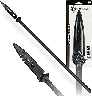Reapr Survival Spear – 44″ Fixed-Blade Throwing Spear with Double‑Edge Stainless Steel Head & Snap Sheath product image