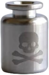 ELYN Titanium EDC Bottle Shaped Skull Paracord Bead - Knife Lanyard Keychain Accessory with Hole for DIY Parachute Cord, Outdoor Survival for Car Keys product image