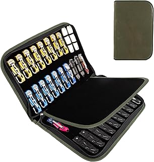 Knife Case,Knife Display Case,Knife Storage with 32 Slots,Folding Knife Holder,Butterfly Pocket Organizer,Knives Roll Collection Pouch Carrier Bag for Survival Tactical Outdoor for EDC Mini Knife product image
