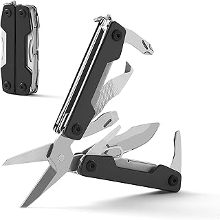 11-in-1 Mini EDC Multitool - Scissors, Pocket Knife, Keychain, Bottle Opener and Screwdriver, Stainless Steel EDC Multitool for Outdoor Camping Survival, Hiking, Simple Repair product image