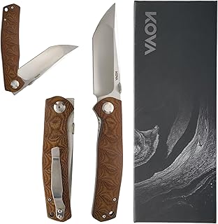 KOVA Frontier Manual Folding Knife – D2 Clip Point Blade, G10 Handle – Outdoor, Survival, Hunting, EDC, Gift-Ready – 8.27" Overall, 5.6 oz product image