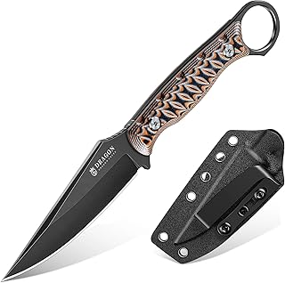 Dragon Creek Fixed Blade Knife - Outdoor Survival Knife with Sheath for Camping Hiking Gift Men Red product image
