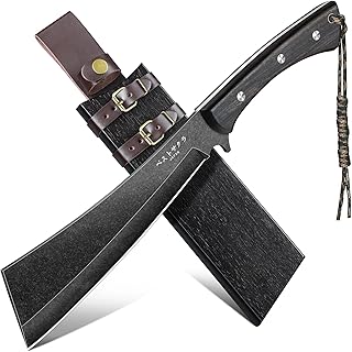 Freelander Japanese Machete for Cutting Trees Heavy Duty, Full Tang Black Survival Machete Knife with Wooden Sheath for Yard Work, Gardening, Camping and Bushcraft, Gifts for Men product image