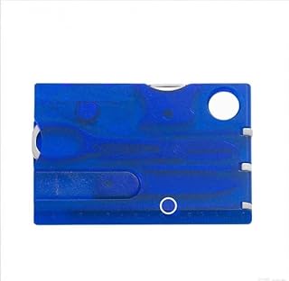 12-in-1 Credit Card Multi Tool, Pocket Survival Gear, Tool Gear Multitools and Accessories，Outdoor Barbecue Camping Tool Hiking Magnifier Tool,Multitools and Accessories (Blue) product image