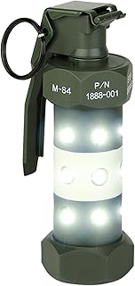 M84 Airsoft Flashbang Grenade Toy Plastic CS Hand Grenade Model Outdoor Camping Emergency Light Tactical Gear Accessories for Army Fans Cosplay Props CS Game (с мигающим светом)