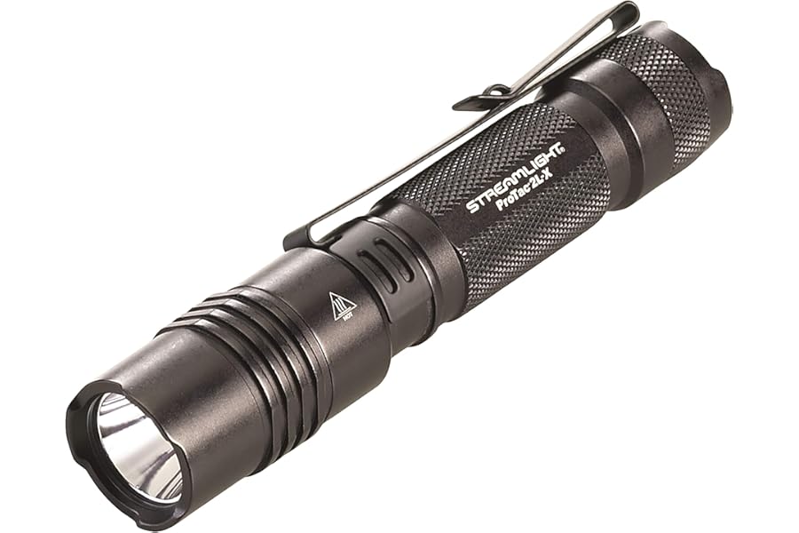 Streamlight 88062 ProTac 2L-X 500-Lumen 6800-Candela EDC High Performance Multi-Fuel Tactical Flashlight, Includes Non-Rechargeable Batteries, Holster and Clip, Clear Retail Packaging, Black product image