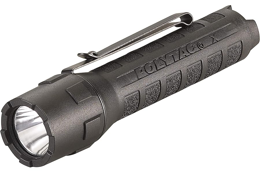 Streamlight 88610 PolyTac X USB 600-Lumen 11485-Candela Professional Tactical LED Flashlight with Rechargeable Battery, Clear Retail Packaging, Black product image