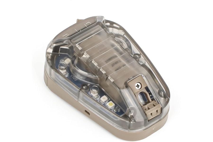 NOBUHIRO Tactical Helmet Signal Light Optional 4 Modes with Visible LED + IR Constant-on/Strobe, Waterproof Ladybird Survival Identification Lamp for Outdoor Sports product image