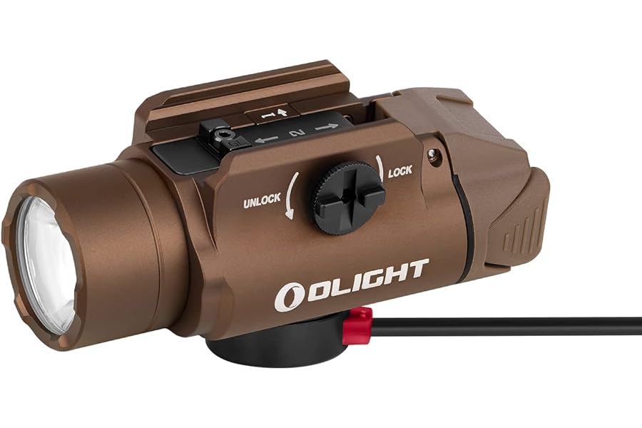 OLIGHT PL-3R Valkyrie Rechargeable Tactical Light, 1500 Lumens Rail-Mounted Weaponlight, LED Flashlight with Built-in Battery, Rail Locating Keys for 1913 Picatinny, GL Style product image