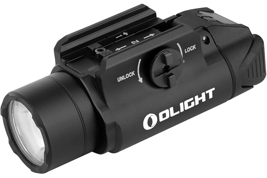 OLIGHT PL-3S Valkyrie 1000 Lumens Compact Weaponlight Rail-Mounted Tactical Light LED with Rail Locating Keys for 1913 Picatinny, GL Style (Black) product image