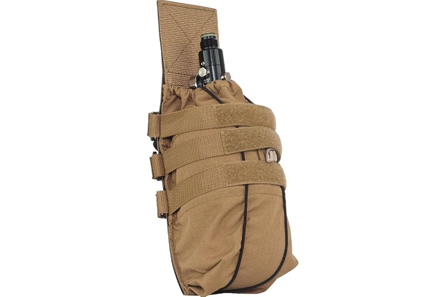 Paintball Air Tank Pouch Vest Molle Valken V-tac Vtac Tactical Universal (Tan) product image