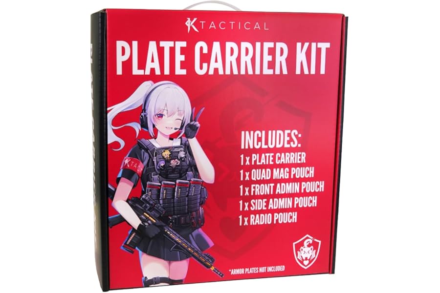 Ktactical Tactical Vest Kit Airsoft Lightweight Molle Vest Adjustable Breathable Weighted Vest with Pouches product image