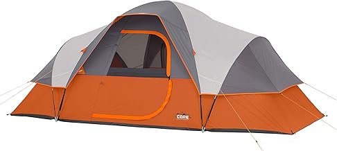 CORE Tent for Family Camping, Hiking and Backpacking | 3 Person / 4 Person / 6 Person / 9 Person Person Dome Camp Tents with Included Tent Gear Loft for Outdoor Accessories product image
