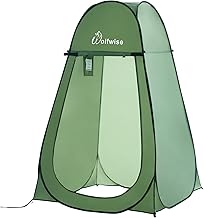 Wolfwise Pop Up Shower Tent, Portable Instant Changing Tent with Ventilation Window & Carry Bag, Privacy Bathroom Toilet for Beach, Camping & Outdoor, Width 47 ", Height 75 ", Green product image