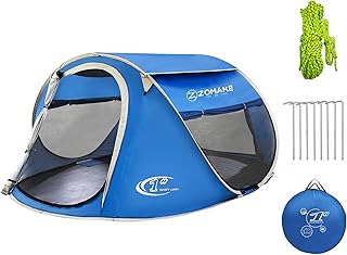 Easy Pop Up Tent 2-4 Person Waterproof - Pop-Up Camping Tents Automatic Tent Throw Pop Up Instant Flip Pop Tent for Camping,by ZOAMKE product image