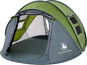 4 Person Easy Pop Up Tent,9.5’X6.6’X52'',Waterproof, Automatic Setup,2 Doors-Instant Family Tents for Camping, Hiking & Traveling product image