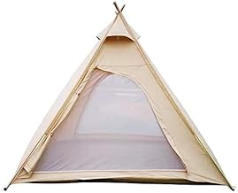 Free Space Outdoor 100% Cotton Canvas Waterproof Pyramid-Shaped Camping Tent (Beige, 2.15meters) product image