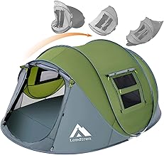 4 Person Easy Pop Up Tent Waterproof Automatic Setup 2 Doors-Instant Family Tents for Camping Hiking & Traveling product image