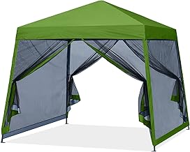 MASTERCANOPY Pop Up Gazebo Canopy with Mosquito Netting (10x10, Grass Green) product image