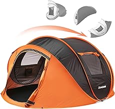 EchoSmile Pop Up Camping Tent, 2/4/6 Person Easy Setup Tent, Water Resistant Dome, Portable with Carry Bag product image