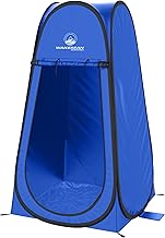 Pop Up Pod - Privacy Shower Tent, Dressing Room, or Portable Toilet Stall with Carry Bag for Camping, Beach, or Tailgate by Wakeman Outdoors (Blue) product image