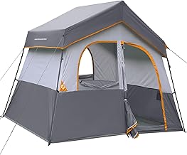 HIKERGARDEN 6-8 Person Camping Tent - Portable Family Cabin Tent for Camp, Windproof Fabric Camp Tent Outdoor for Hiking, Backpacking, Traveling product image