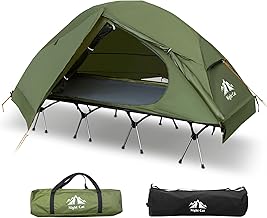 Night Cat Camping Cot Tent - Waterproof 1-Person Off-Ground Combo Cot Bed for Adults Portable Easy Set-up Tent product image