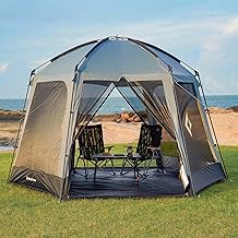 KingCamp Screen Tent, Camping Tent for 6-8 Person 12' x 12' Portable Screen House Room with Detachable Sunshade for Camping, Garden & Backyard product image