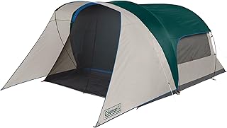 Coleman Weatherproof 4-Person Cabin Tent with Screened Porch, Screen Room Adds 35% More Space, Rainfly Included, 10-Minute Setup product image