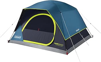 Coleman 4/6/8/10 Person Skydome Dark Room Tent with Rainfly, 5 Minute Setup, Blocks 90% of Sunlight, 20% More Headroom Than Traditional Tents product image