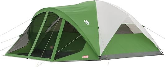 Coleman Evanston Tent with Screen Room 6/8 Person Weatherproof Tent Sets Up in 15 Mins Included Rainfly & Carry Bag Made of PFAS-Free Materials product image