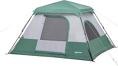 Amazon Basics Instant Camping Tent with Rainfly, Weather-Resistant, Quick Setup product image