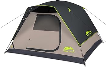 Happy Travel Camping Tent, 4/6 Person Dome Tents for Camping with Rainfly, Waterproof Clip Easy Setup Portable Family Tent with Mesh Windows, 20% More Headroom Backpacking Tents for Camping & Hiking product image
