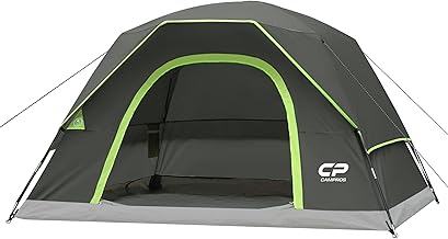 CAMPROS CP Tents for Camping 4 Person Tent Waterproof Windproof Double Layer Camping Tent, Easy Setup Dome Tent with Large Mesh Windows & Wider Door for Outdoor Camping & Hiking product image
