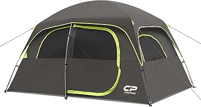 CAMPROS CP Upgraded 6/8 Person Camping Tents, Waterproof Windproof Family Tent with Larger Mesh Windows & Door, Double Layer, Easy Set Up, All-Season Dome Tent with Top Rainfly & Carry Bag product image