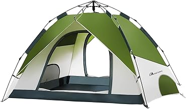MOON LENCE Pop Up Tent 3-4 Person, 60s Instant Setup Camping Tent with 2 Doors, Water-Resistant & Windproof Dome Tent for Car Camping, Backyard, Traveling product image