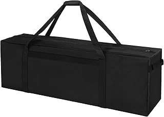 36 Inch Sports Duffel Travel Bag, Sturdy & Water Resistant Large Duffle Bag, Durable Equipment Storage Bag for Camping Tent Moving (Black) product image