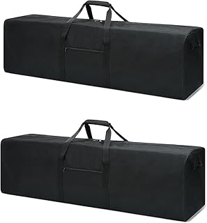 Urbanstand 52 Inch Extra Large Duffle Bag for Travel, Sports Gear Storage Bag with 2-way Lockable Zippers, Long Duffel Bag for Tent Camping tripod (Black 52inch 2Pack) product image