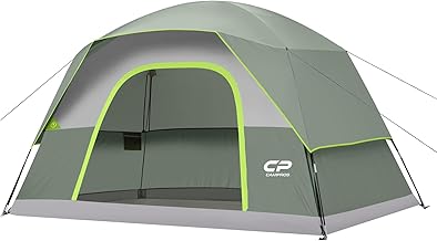 CAMPROS CP Tents for Camping 6 Person Tent Waterproof Windproof Double Layer Family Camping Tent, Easy Setup Dome Tent with Large Mesh Windows & Wider Door for Outdoor Camping & Hiking product image