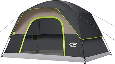 CAMPROS CP Tents for Camping 6 Person Tent Waterproof Windproof Double Layer Family Camping Tent, Easy Setup Dome Tent with Large Mesh Windows & Wider Door for Outdoor Camping & Hiking product image