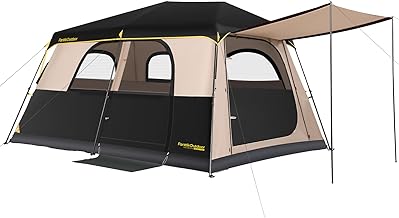 FanttikOutdoor Zeta C8/C10 Apex Camping Tent, 8/10 Person Instant Cabin Tent Setup in 60s, Family Tent with Carry Bag for Family Camping & Hiking, Waterproof, Upgraded Ventilation product image