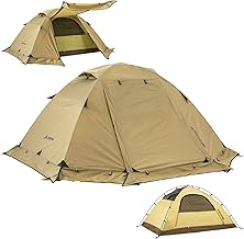 BISINNA 4 Season Tent for Backpacking Winter Tents 2 Person Lightweight Cold Weather Tents Waterproof Double Layer All Season Tent Aluminum Alloy Poles Easy Set Up for Camping, Hiking, Outdoor product image