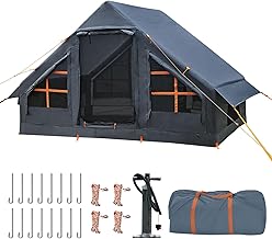 Inflatable Tents for Camping,Easy Blow Up Tent with Hand Pump,4 Seasons Waterproof Air Inflatable Camping Tent House for Family Weekend Camping product image
