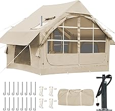 Inflatable Tents for Camping,Easy Blow Up Tent with Hand Pump,4 Seasons Waterproof Air Inflatable Camping Tent House for Family Weekend Camping product image