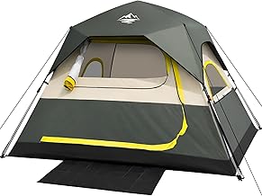 Tent 4 Person Tents for Camping - Instant Cabin Tent Setup in 50 Seconds with Rainfly & Windproof, Portable Pop Up Tents with Carry Bag for Family Outdoor Camping & Hiking product image
